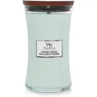 Woodwick Sagewood & Seagrass bougie parfumée avec mèche en bois 609 g