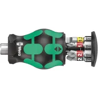 Wera Kraftform Kompakt Stubby 2 Bit Holder Screwdriver Vert