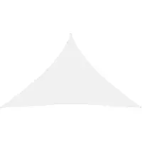 vidaXL Voile d'ombrage Oxford Tissu Triangulaire 4x4x5,8 m Blanc