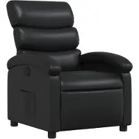 vidaXL Fauteuil relax noir similicuir