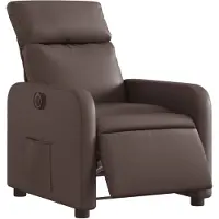 vidaXL Fauteuil relax électrique marron similicuir