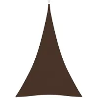 vidaXL Voile de parasol tissu oxford triangulaire 4x5x5 m marron