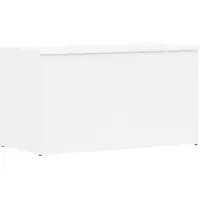 vidaXL Coffre de rangement Blanc 84x42x46 cm Bois d'ingénierie