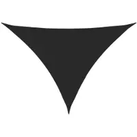 vidaXL Voile de parasol tissu oxford triangulaire 3,5x3,5x4,9 m noir