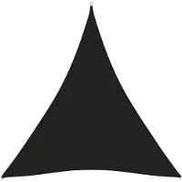 vidaXL Voile de parasol tissu oxford triangulaire 3x4x4 m noir