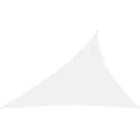 vidaXL Voile de parasol tissu oxford triangulaire 4x5x6,4 m blanc