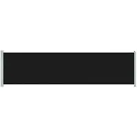 vidaXL Marquise latérale extensible 600x160 cm Noir