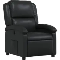 vidaXL Fauteuil relax noir similicuir