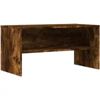 vidaXL Armoire TV chêne fumé 80x40x40 cm Bois composite