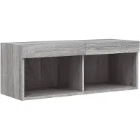 vidaXL Armoire TV avec lampes LED Gris Sonoma 80x30x30 cm