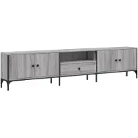 vidaXL Armoire TV avec tiroir Gris Sonoma 200x25x44 cm Bois composite