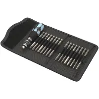 Wera Assortiment d'embouts Kraftform Kompakt 60, acier inoxydable, 17 pièces