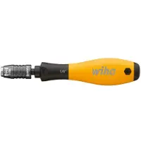 Wiha 32161 Tournevis avec porte-embout SoftFinish ESD, verrouillable mécaniquement - 1/4" - 148 mm