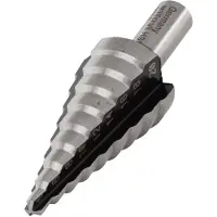 Wolfcraft Fraise étagée HSS tige 8 mm diamètre 4-20 mm