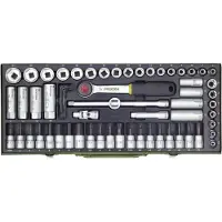 Proxxon Industrial Industrial Jeu de douilles métriques 3/8 (10 mm) 65teilig 23112