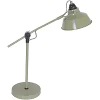 Steinhauer Lampe de table - vert - Nove - plastique métal - Ø 18cm - E27 - 1321G -