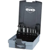 RUKO Jeu de fraises 6 pièces 6.3 mm, 8.3 10.4 12.4 16.5 20.5 mm HSS 1 (6,3 mm, 8,3 mm, 10,4 mm, 12,4 mm, 16,5 mm, 20,5 mm)