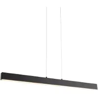 QAZQA Suspension noire avec LED à 3 niveaux de gradation 2700-4000K et interrupteur DIP - Keane