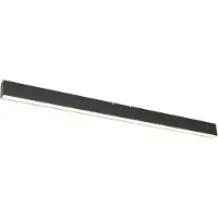 QAZQA Plafonnier noir avec LED intégrée, dimmable 3 étapes (2700-4000K) et sélecteur DIP - Keane