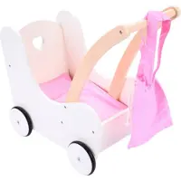 Engelhart Landau de poupée en bois rose/blanc