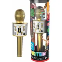 Cefa Toys Karaoke Bluetooth Wireless Microphone Doré