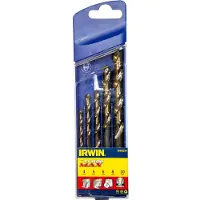 Irwin Set de 5 forets HSS Turbomax 4/5/6/8/10 mm de 10502234