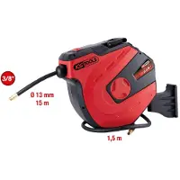 Ks Tools Enrouleur de tuyau d'air comprimé, d 13mm x 15m
