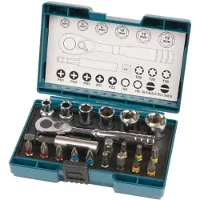 Makita B-54081 Socket And Bit Set Argenté