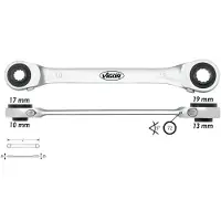 Vigor Clé polygonale à cliquet double 1 (10 mm, 13 mm, 17 mm, 19 mm)