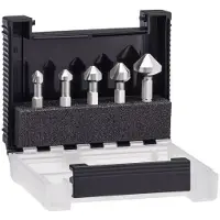 Wiha 28027 Jeu d'embouts fraises coniques - 5pcs - 1/4"