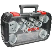 Bosch 2608594193 - Set 14-pièces Scies-Trépans Power-Change Wood And Metal 20 / 22 / 25 / 32 / 35 / 40 / 44 / 51 / 60 / 68 / 76 Mm