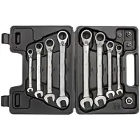 Gedore R07203012 - Set De Clés Mixtes À Cliquet (12pcs) - Incl Adaptateur