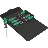 Wera Jeu de tournevis Kraftform 300/7 (Cruciforme PZ, Recouvrement cruciforme Phillipps (PH), TX)