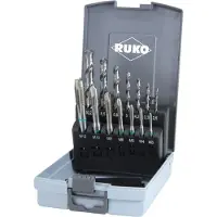 RUKO Jeu de tarauds machine HSS en coffret plastique ABS