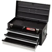 Ks Tools Servante d'atelier à 3 tiroirs noire, L508xH255xB303mm - 801.0003