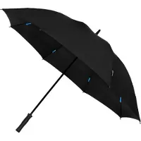 Falcone Unisexe, Parapluie, Golfparaplu - Windproof - Ø 130 cm - Gemaakt van Gerecycled Materiaal - Zwart (GP-77-8120), Noir