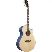 Ibanez AE390-NTA Natural Top Aqua Blue Body