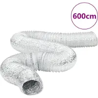 vidaXL Tuyau de ventilation en aluminium 6 m Ø10 cm