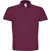 B&C PUI10 | Top Polo Homme - Couleur : Wine - Taille : L