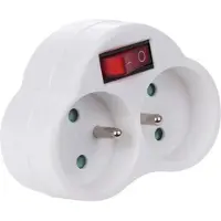 CUC Adaptor With On/off Switch - 2 Sockets