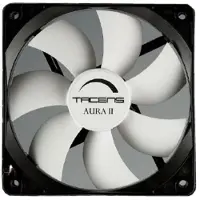 Tacens Aura II 12cm (120 mm), Ventilateur PC, Blanc, Noir