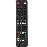 Nedis Télécommande universelle | Pré-programmé | 1 appareil | Amazon prime / Disney + Button / Google Play Button / Netflix Button / YouTube Button | Infrarouge | Noir