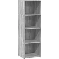 vidaXL Highboard Gris Sonoma 40x41x124 cm Matériau dérivé du bois