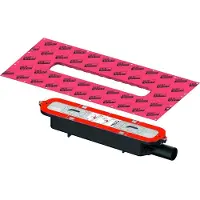 Tece drainprofile Écoulement, équipé en usine d'une manchette d'étanchéité sur le côté, 673001