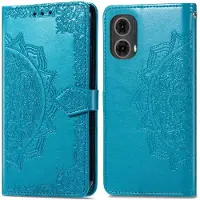 IMoshion Etui de télephone Mandala pour Motorola Moto G85 - Turquoise