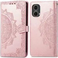 IMoshion Etui de télephone Mandala pour Motorola Moto G85 - Rose Doré