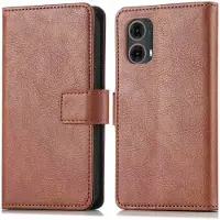 IMoshion Étui de télephone portefeuille de luxe Motorola Moto G85 - Marron