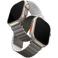 Uniq Bracelet Revix réversible Apple Watch | 44/45/46/49 mm - Ash Grey / Dove White
