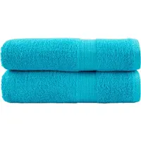 vidaXL Essuie-mains de qualité supérieure SOLUND 2 pcs turquoise