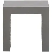 Beliani Lot de 2 tabourets de jardin en béton gris - Mobilier d'extérieur moderne de style industriel